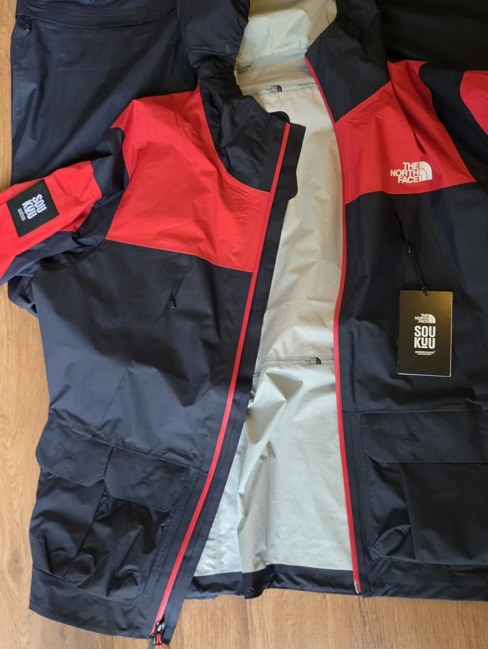 The North Face Undercover Soukuu Men’s Black & Red Jacket And Pants Nwot